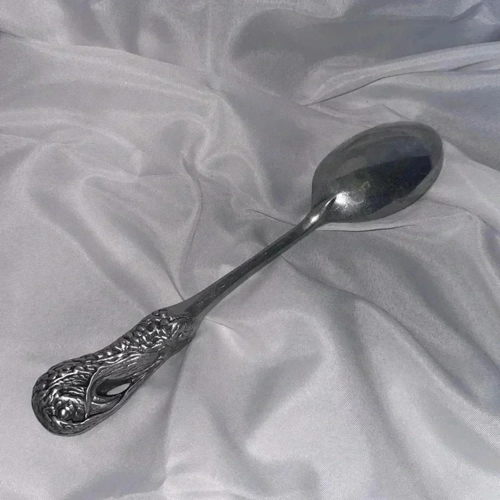 The Wilton Company Vintage Turkey Silver Serving Spoon